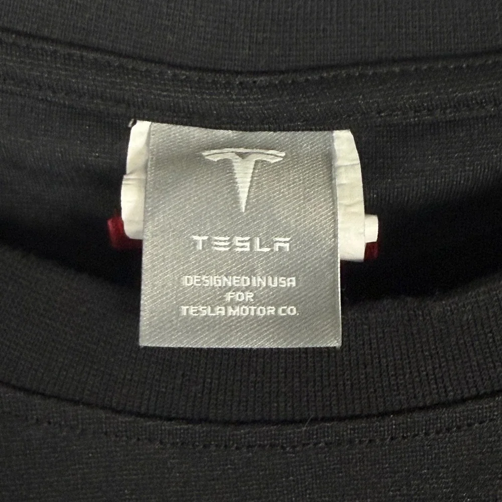 Tesla Motors Crewneck Sweatshirt Black Unisex XL‎ TSL7865BK Logo Pullover